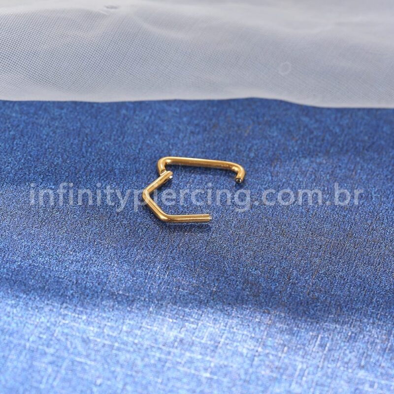 Piercing Argola Trapézio Titânio