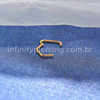 Piercing Argola Trapézio Titânio