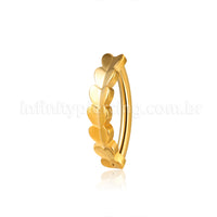 Piercing Argola Para Umbigo  Aço Cirúgico Corações