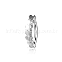 Piercing Argola Para Umbigo  Aço Cirúgico Corações