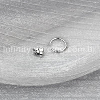 Piercing Captive Titânio Zircônia