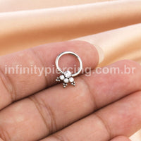 Piercing Captive Titânio Zircônia