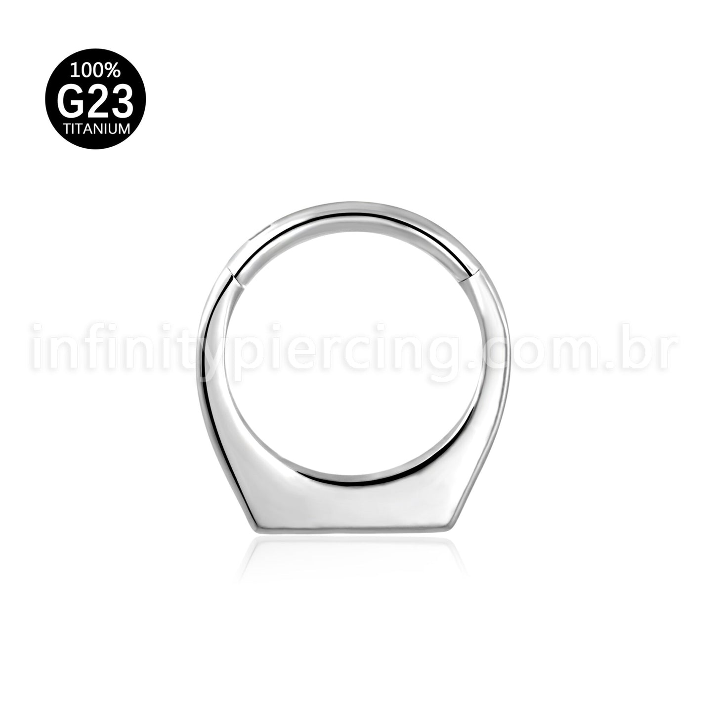 Piercing Argola Titânio Segmento Articulado Modelo Anel