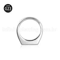 Piercing Argola Titânio Segmento Articulado Modelo Anel