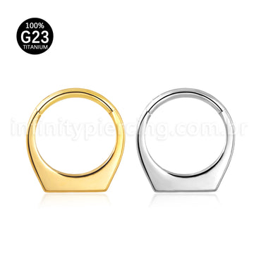 Piercing Argola Titânio Segmento Articulado Modelo Anel