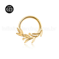 Piercing Argola Titânio Segmento Articulado Galho