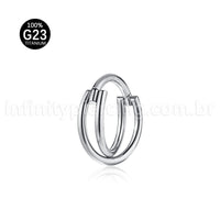 Piercing Argola Titânio Transpassada Lisa