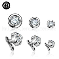 Piercing Microdermal Titânio Swarovski