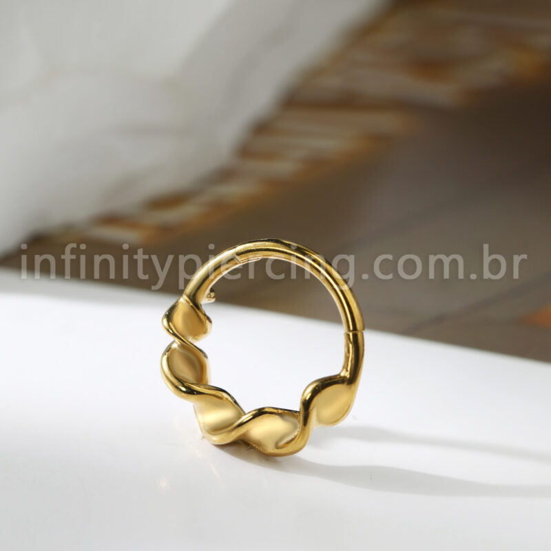 Piercing Argola Titânio Torcida