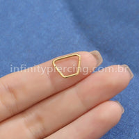 Piercing Argola Trapézio Titânio