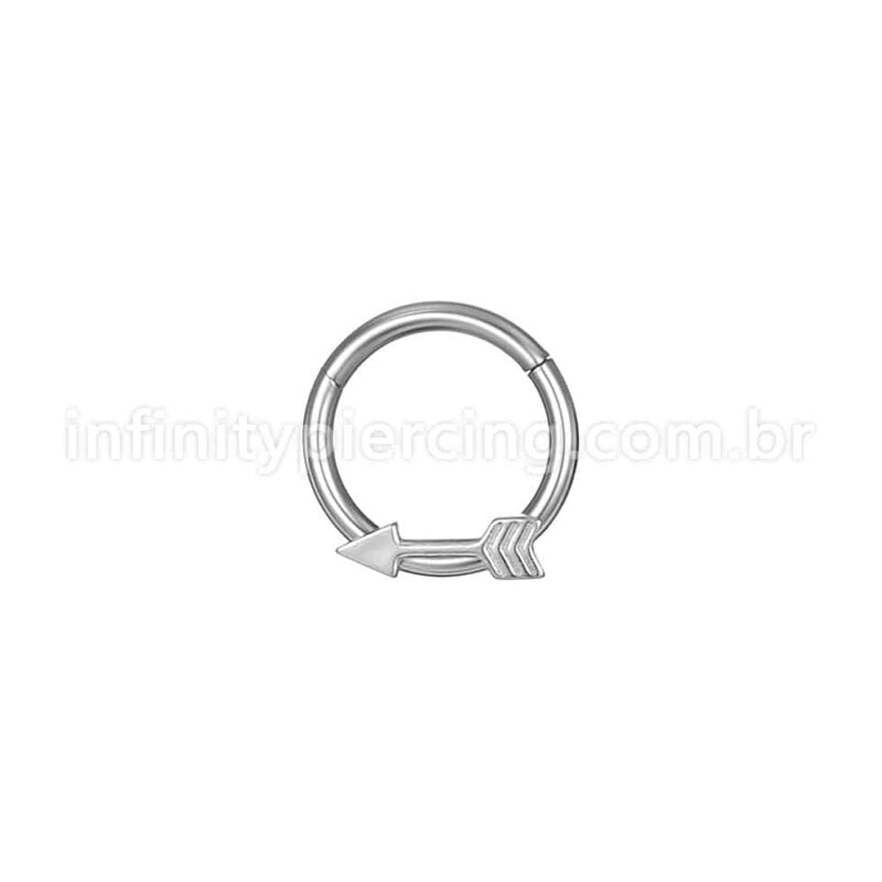 Piercing Argola Aço Cirúrgico Flecha