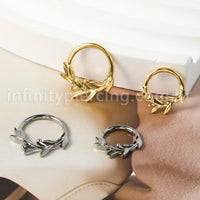 Piercing Argola Titânio Segmento Articulado Galho