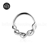 Piercing Argola Titânio Torcida
