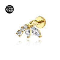 Piercing Labial em Titânio G23 com Design Contemporâneo