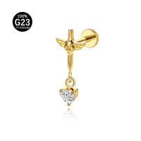 Piercing Labret Titânio G23 Premium Design Minimalista e Sofisticado