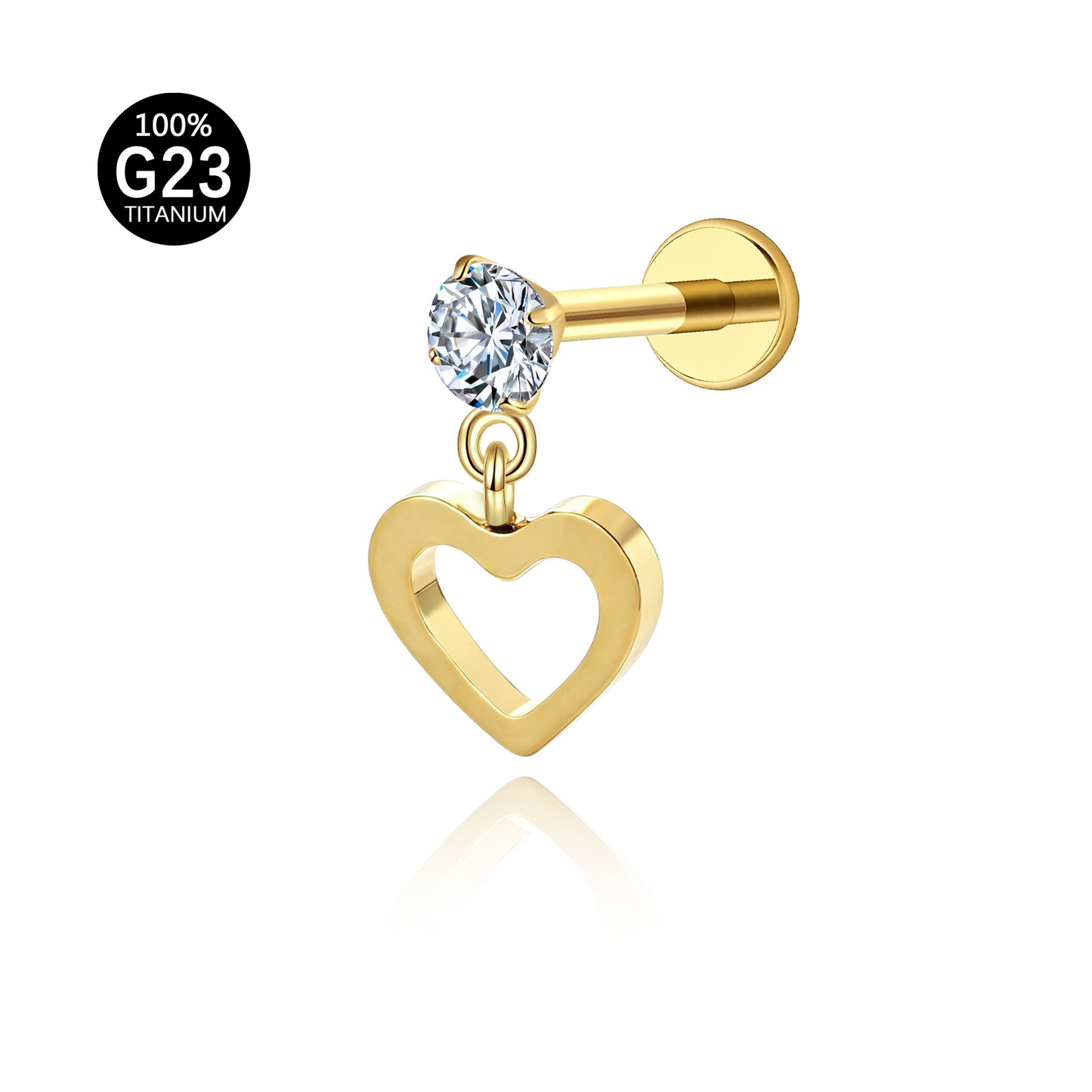Piercing Labret Titânio G23 Pequeno Detalhe, Grande Personalidade