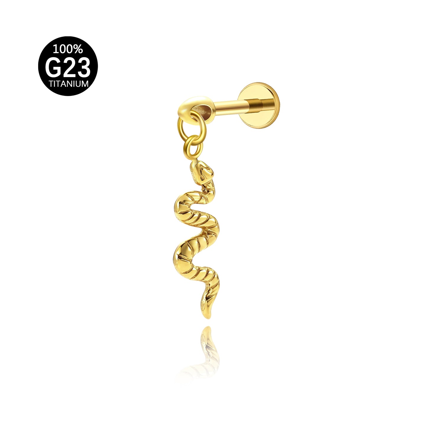 Piercing de Cartilagem Titânio G23 com Design Minimalista e Sofisticado