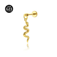 Piercing de Cartilagem Titânio G23 com Design Minimalista e Sofisticado