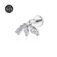 Piercing Labial em Titânio G23 com Design Contemporâneo