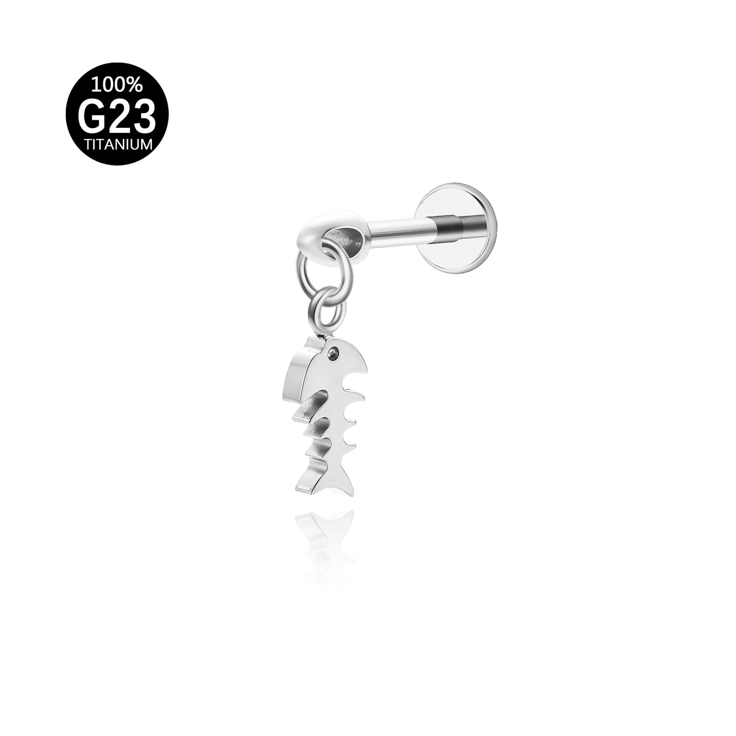 Piercing Helix em Titânio G23 com Acabamento Premium e Estilo Único
