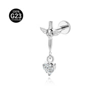 Piercing Labret Titânio G23 Premium Design Minimalista e Sofisticado