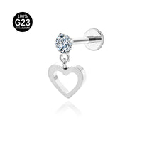 Piercing Labret Titânio G23 Pequeno Detalhe, Grande Personalidade