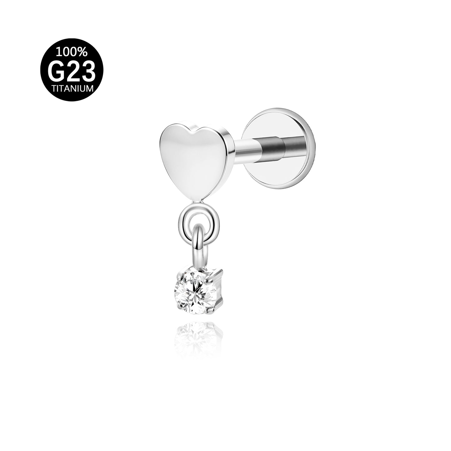 Piercing Labret Titânio G23 com Design Elegante e Personalidade Única
