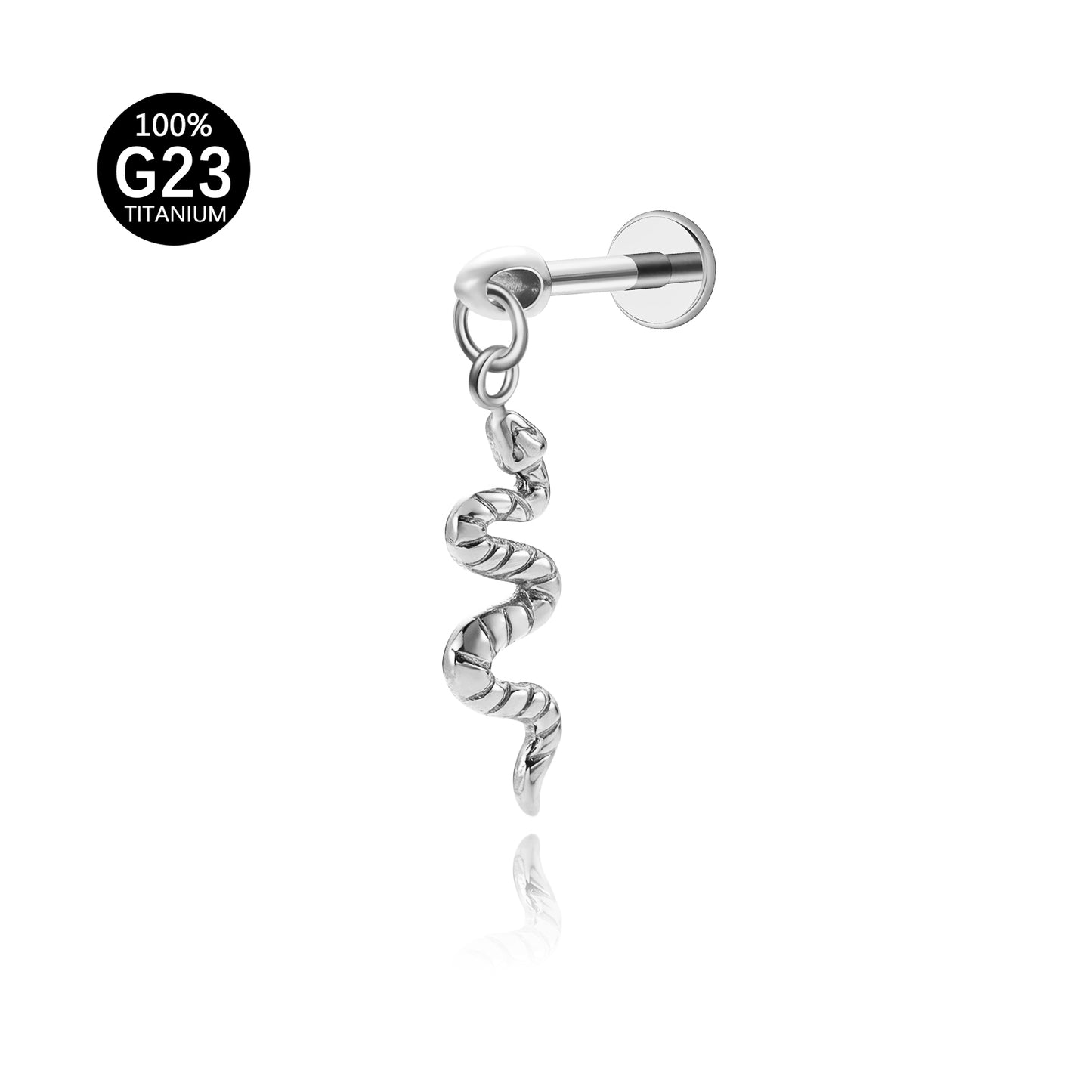 Piercing de Cartilagem Titânio G23 com Design Minimalista e Sofisticado