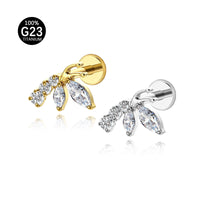 Piercing Labial em Titânio G23 com Design Contemporâneo