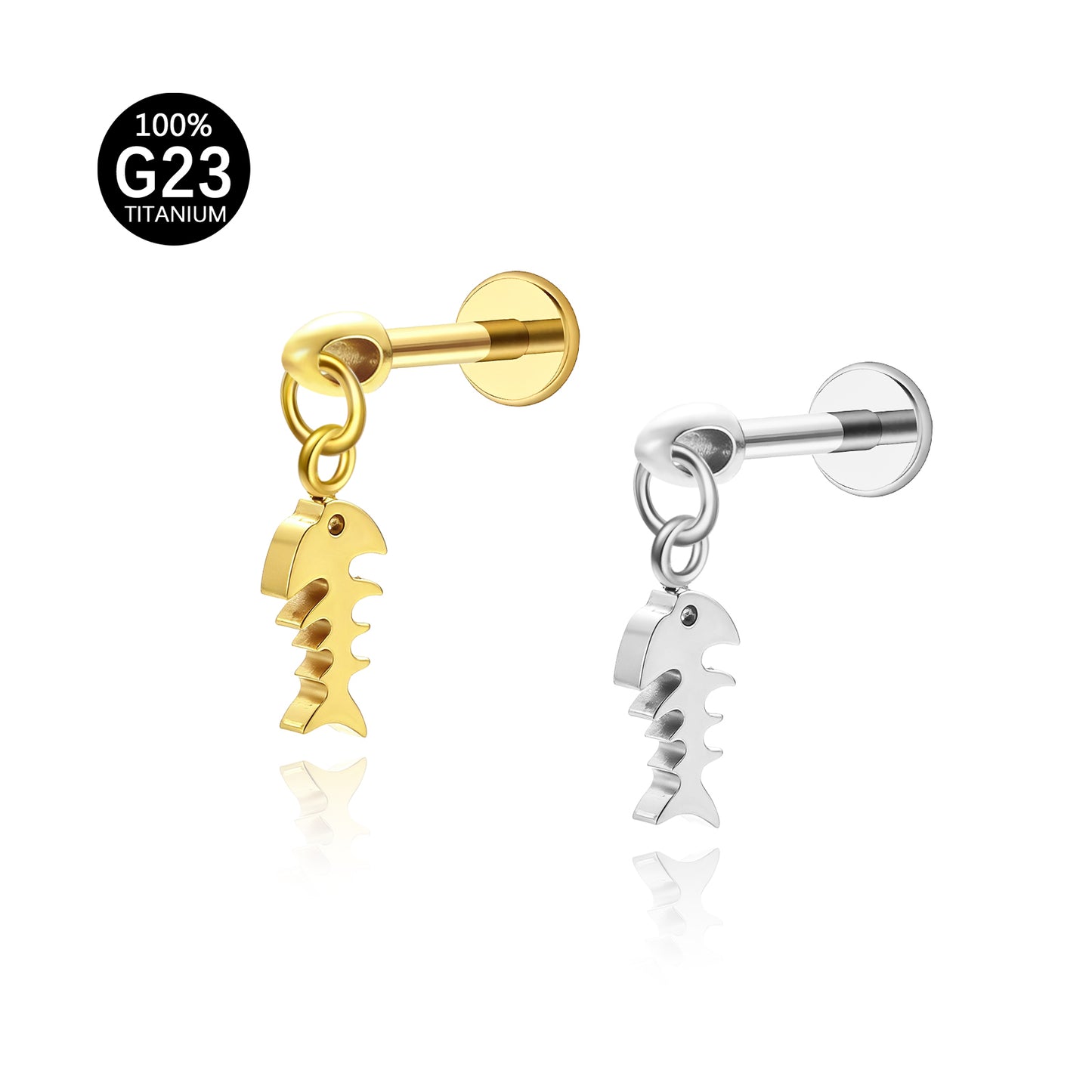 Piercing Helix em Titânio G23 com Acabamento Premium e Estilo Único