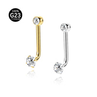 Piercing de Umbigo Titânio G23 Premium com Design Feminino Sofisticado