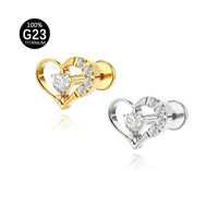 Piercing Labret Titânio G23 Joia Minimalista e Elegante