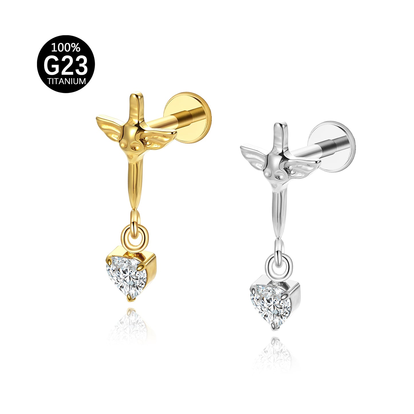 Piercing Labret Titânio G23 Premium Design Minimalista e Sofisticado