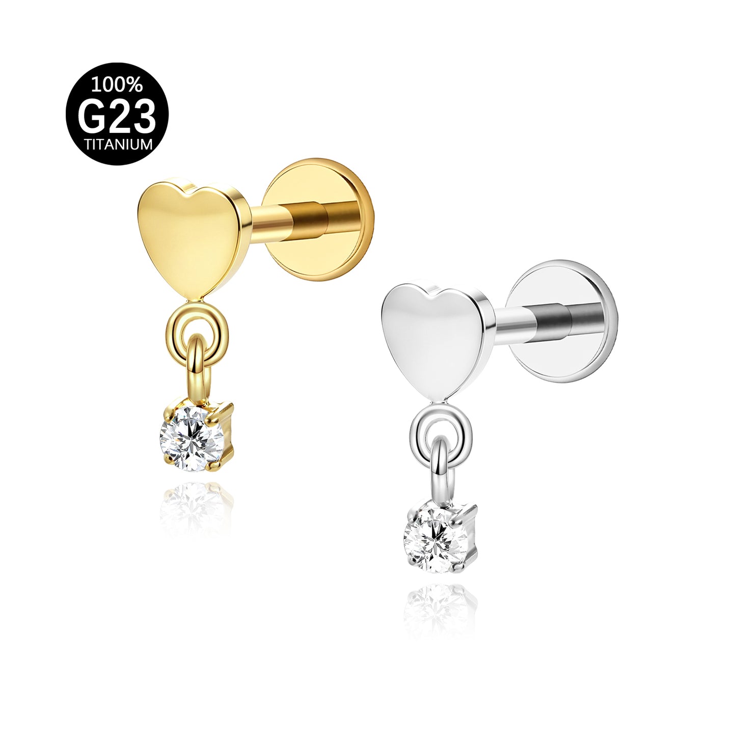 Piercing Labret Titânio G23 com Design Elegante e Personalidade Única
