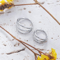 Piercing Argola Titânio Segmento Articulado 3 Fileiras