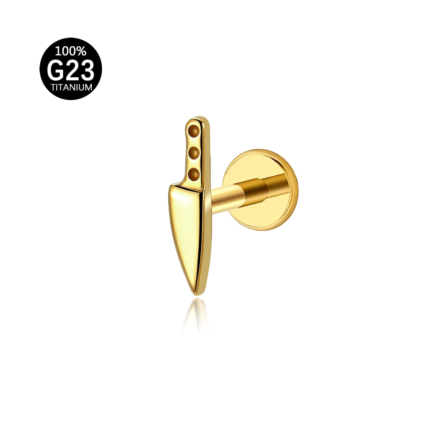Piercing Labret Titânio G23 com Estética de Luxo Silencioso
