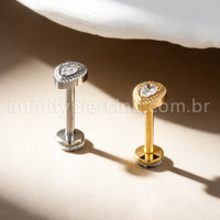 Piercing Labret Titânio Gota