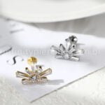 Piercing Labret Titânio Meia Flor Zircônia