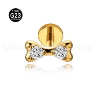 Piercing Labret Titânio Laço
