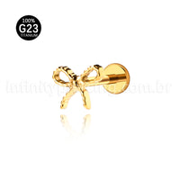 Piercing Labret Titânio Laço