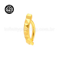 Piercing Argola Para Umbigo Titânio Detalhes