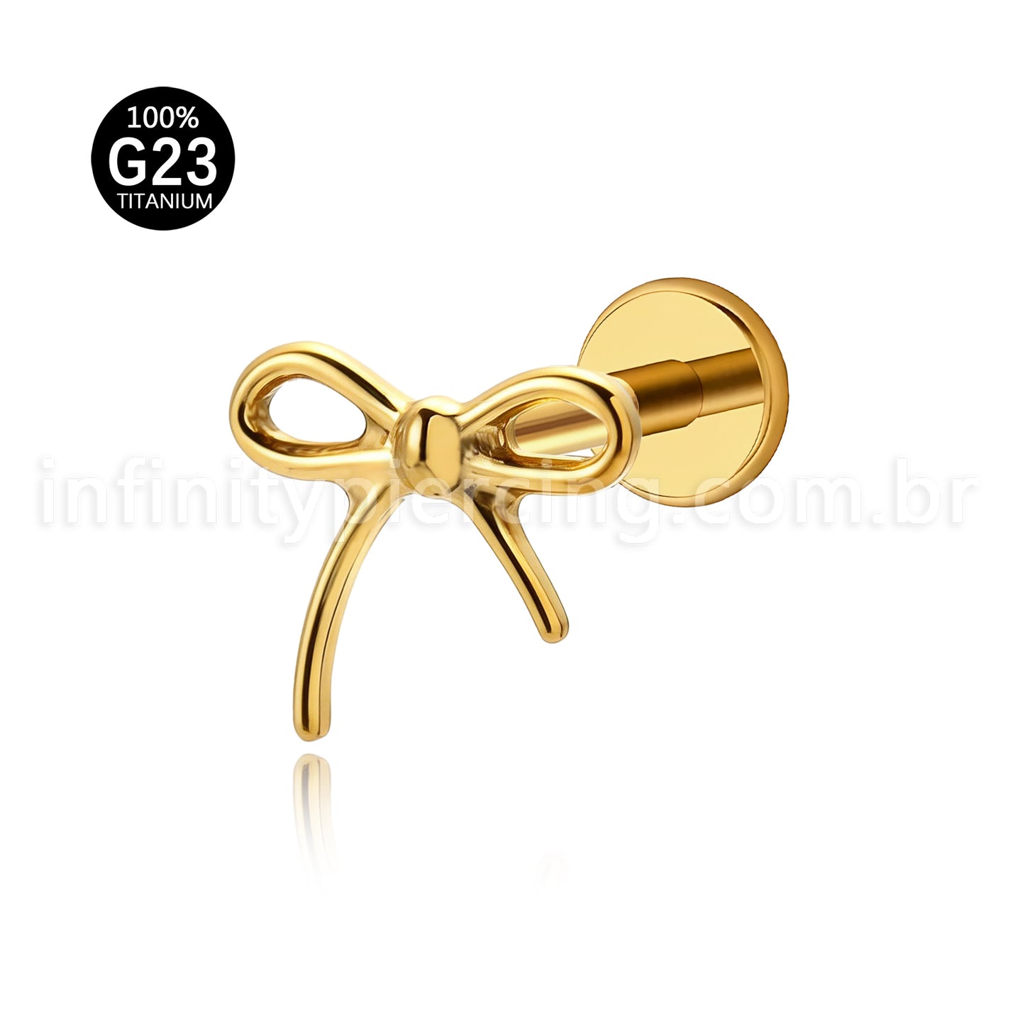 Piercing Labret Titânio Laço