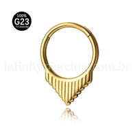 Piercing Argola Titânio Detalhado