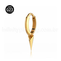 Piercing Argola Titânio Com Spike