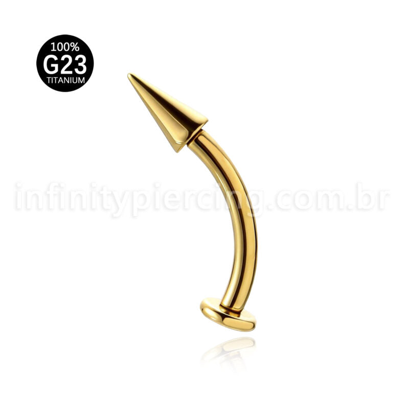 Piercing Banana Titânio Floating Spike