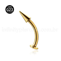 Piercing Banana Titânio Floating Spike