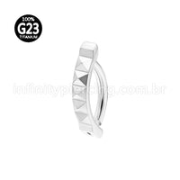Piercing Argola Para Umbigo Titânio Detalhes