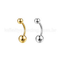 Piercing Banana Aço Cirúrgico Liso