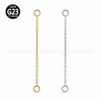 Corrente Para Piercing Titânio