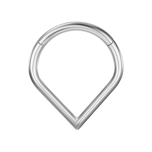 Argola de Nariz em Titânio com Acabamento Minimalista e Brilho Sofisticado